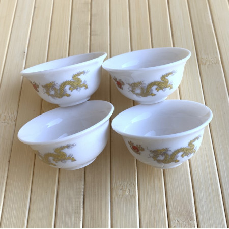 Керамические чайные пиалы Дракон